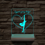 Szertorna személyre szabott 20 cm fa talppal 7 színű 3D led lámpa