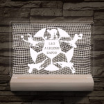A legjobb kapus személyre szabott 20 cm fa talppal 7 színű 3D led lámpa