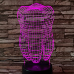 Fog 2 7 színű 3D led lámpa
