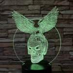 Sas-Koponya  7 színű 3D led lámpa