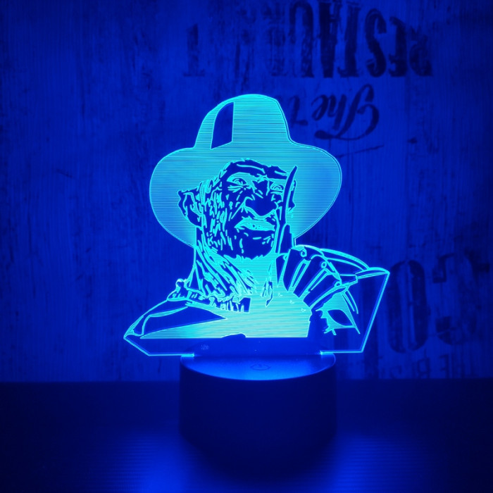 Freddy Krueger 7 színű 3D led lámpa