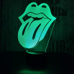 Nyelv  7 színű 3D led lámpa