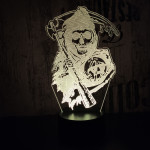 Kaszás 7 színű 3D led lámpa