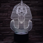 Fáraó 7 színű 3D led lámpa