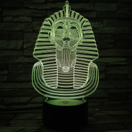 Fáraó 7 színű 3D led lámpa