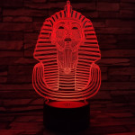Fáraó 7 színű 3D led lámpa