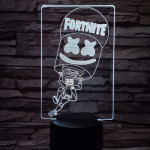 Fortnite 7 színű 3D led lámpa