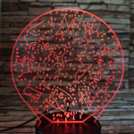 Csillagkép 7 színű 3D led lámpa