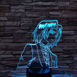 Naruto 7 színű 3D led lámpa