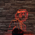 Naruto 7 színű 3D led lámpa