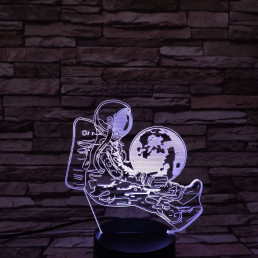 Asztronauta 7 színű  3D led lámpa