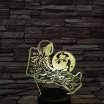 Asztronauta 7 színű  3D led lámpa