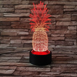 Ananász 7 színű 3D led lámpa