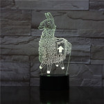 Láma 7 színű 3D led lámpa
