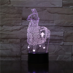 Láma 7 színű 3D led lámpa
