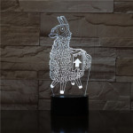 Láma 7 színű 3D led lámpa