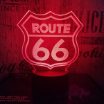66 Road  3D led lámpa