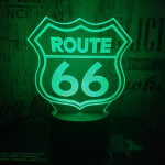 66 Road  3D led lámpa