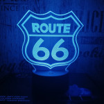 66 Road  3D led lámpa