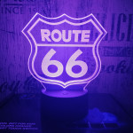 66 Road  3D led lámpa