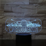 World of Tanks 3D led lámpa