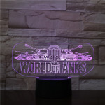 World of Tanks 3D led lámpa