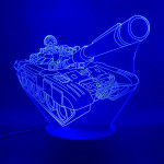 Tank 7 színű 3D led lámpa