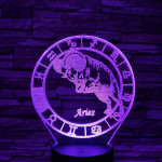 Kos Horoszkóp 7 színű 3D led lámpa