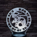 Bak Horoszkóp 7 színű 3D led lámpa