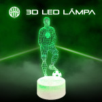 Ferencváros labdarugó 3d led lámpa távirányítóval