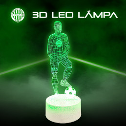 Ferencváros labdarugó 3d led lámpa távirányítóval