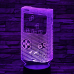 Tetrisz 7 színű  3D led lámpa