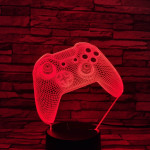 Kontroller 7 színű 3D led lámpa