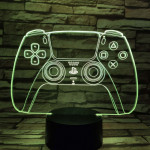 Kontroller 7 színű 3D led lámpa