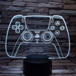 Kontroller 7 színű 3D led lámpa