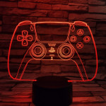 Kontroller 7 színű 3D led lámpa