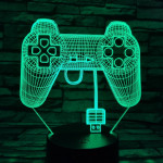 Kontroller 7 színű 3D led lámpa