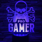 Gamer 7 színű 3D led lámpa
