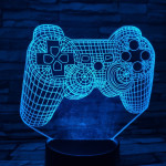 Kontroller 7 színű 3D led lámpa