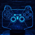 Kontroller 7 színű 3D led lámpa