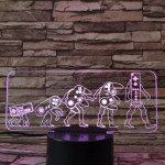 Konzol evolúció 7 színű 3D led lámpa