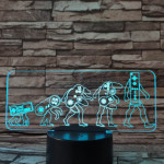 Konzol evolúció 7 színű 3D led lámpa