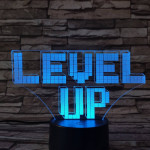 Level up 7 színű 3D led lámpa
