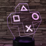 Konzolvilág 7 színű 3D led lámpa