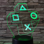 Konzolvilág 7 színű 3D led lámpa