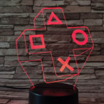 Konzolvilág 7 színű 3D led lámpa