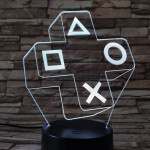 Konzolvilág 7 színű 3D led lámpa