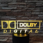 Dolby Digital 7 színű 3D led lámpa