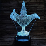 Csodalámpa 7 színű 3D led lámpa
