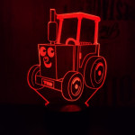 Gyerek Traktor 7 színű 3D led lámpa
